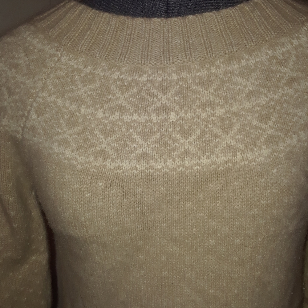 Talbots Cashmere Tan Sweater - Picture 2 of 9